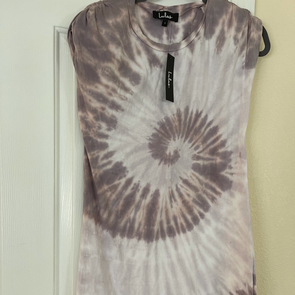 LuLu tie dye shirt dress brand new